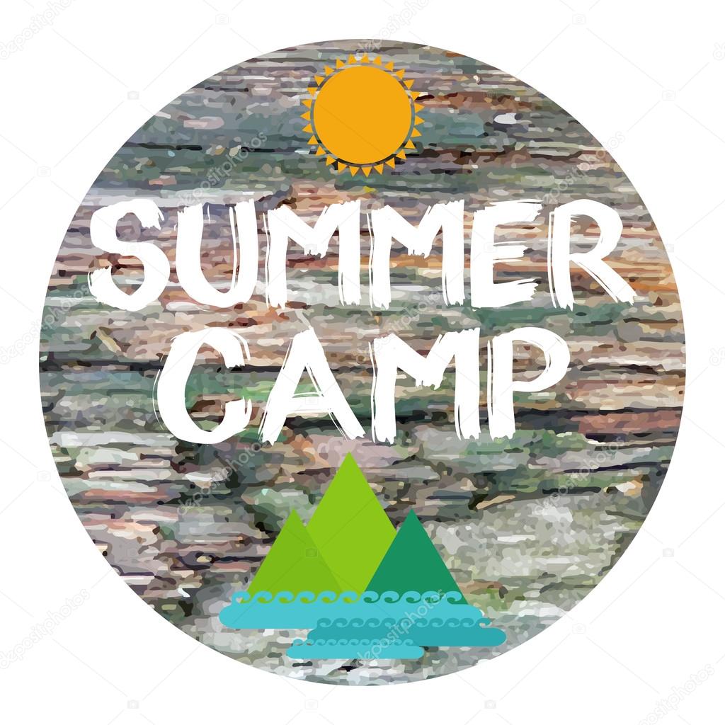 Download Summer camp poster — Stock Vector © danielala #77374178