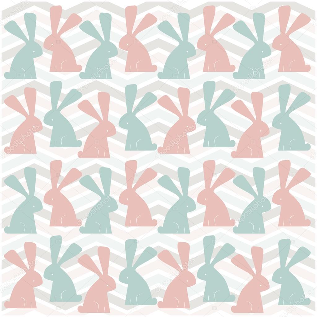 bunny rabbits pattern