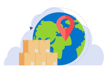 Dünyanın dört bir yanına mal teslimatı.