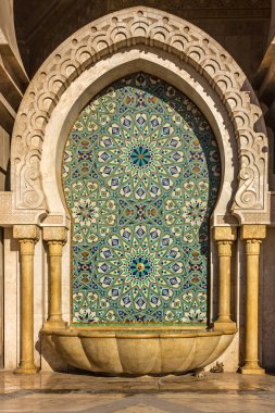 Fas, Casablanca cami Hassan II dekorasyon banyoya