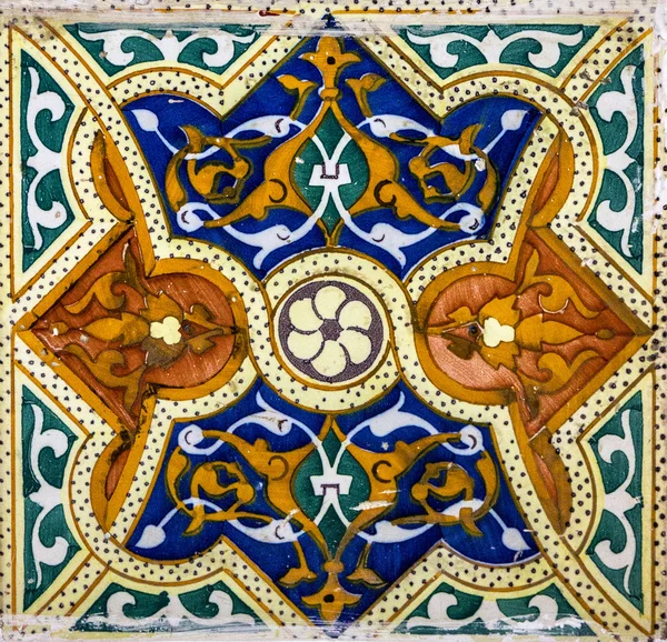 Mosaico marroquí, decoración cerámica de la mezquita, Tanger, Moro —  Fotos de Stock