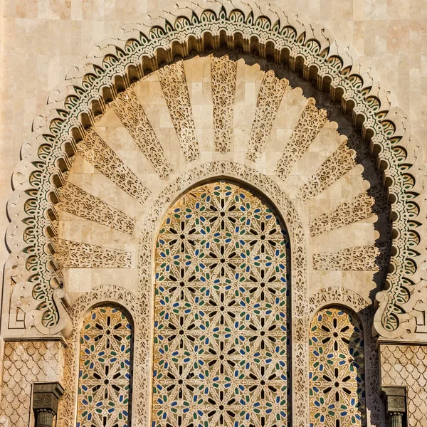 Dveře v mešita Hasana Ii, Casablanca, Maroko Royalty Free Stock Fotografie