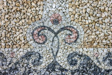 Taş süs arka plan, park duvar.