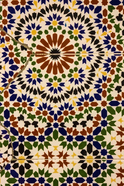 Mosaico marroquí, decoración cerámica de la mezquita, Tanger, Moro —  Fotos de Stock