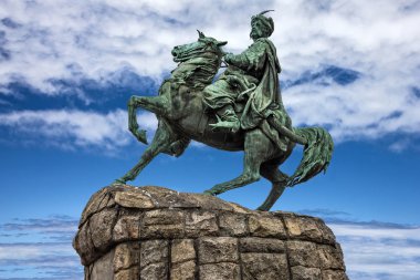 Kiev, Ukrayna. Bogdan Khmelnitsky anıt 