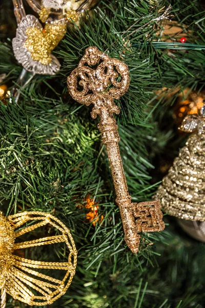 Nyckel - julgran Detaljer — Stockfoto