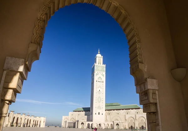 Casablanca, Marokko. Moskee Hassan Ii gebouw — Stockfoto