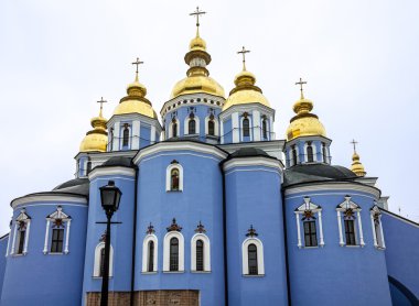 Kiev, Ukrayna. Saint Michael'ın altın kubbeli Manastırı