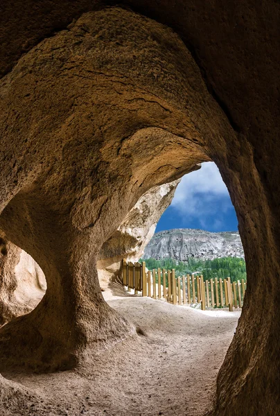 Caves in Cavusin monastery, Cappadocia, Turkey — Stock Photo, Image