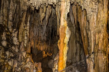 Stalactite underground cave, Demanovska, Slovakia clipart