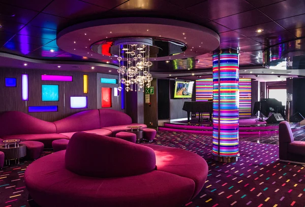 CRUISE SHIP SPLENDIDA - MAY 2, 2016: Bar modern interior, cruise liner Splendida