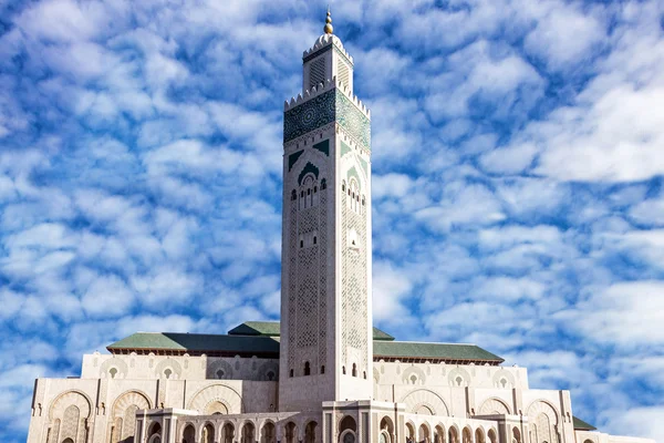 Casablanca, Marokko. Moskee Hassan Ii gebouw — Stockfoto