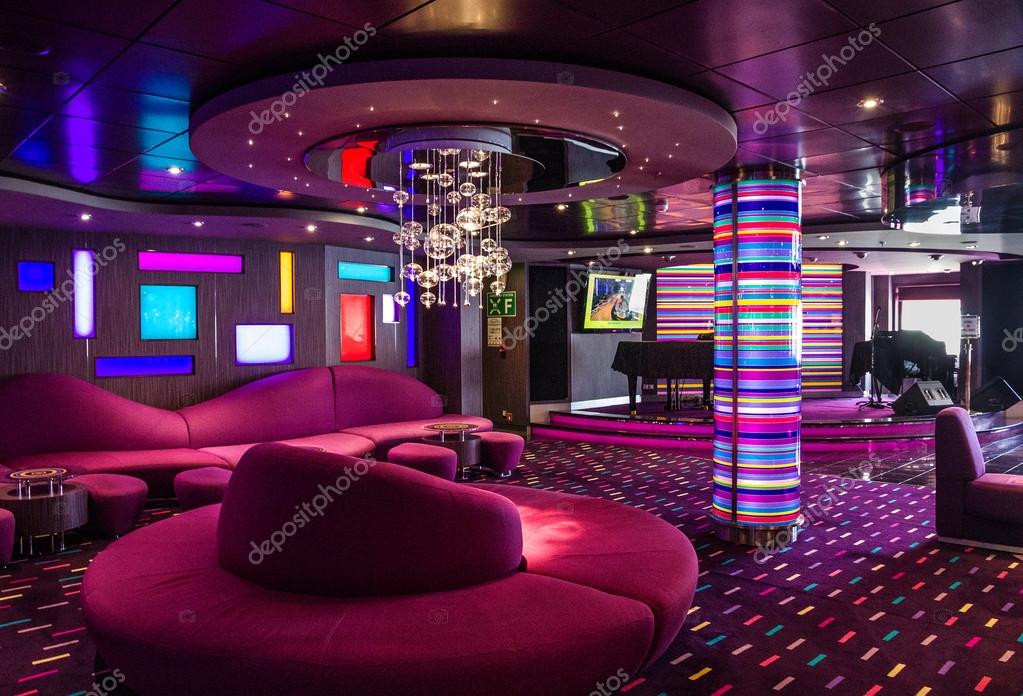 Cruise Ship Splendida May 2 2016 Bar Modern Interior