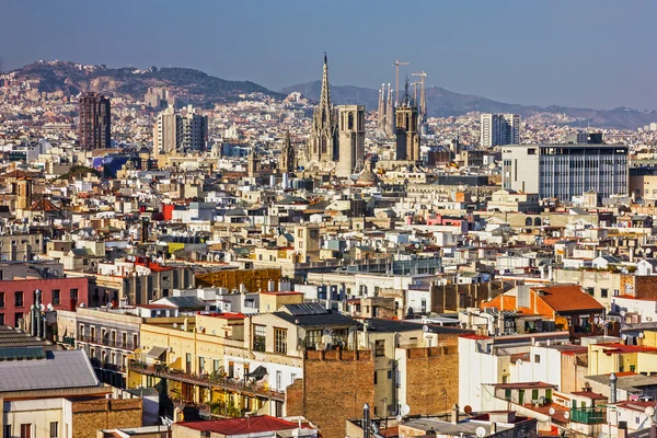 Barcelona ciudad vista panorámica, España — Foto de Stock