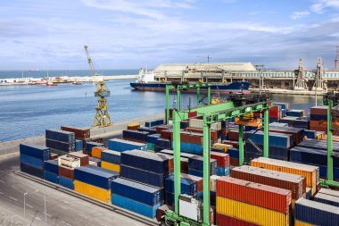 Konteyner terminali Fas Casablanca deniz limanda