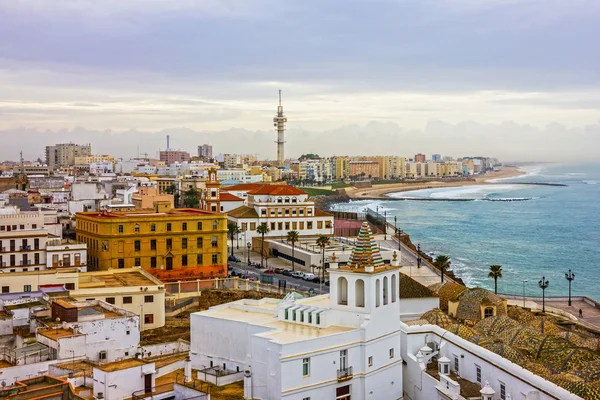 Cadiz şehri panoramik görünümü, İspanya — Stok fotoğraf