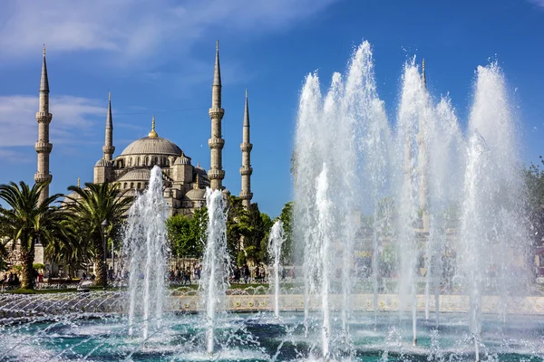 ISTANBUL, TURQUIA - JULHO 30, 2016: Mesquita Sultanahmet de Istambul, Turquia . — Fotografia de Stock