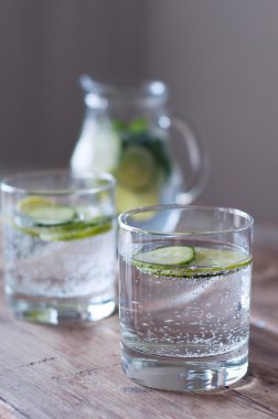 Sassy su. Taze yaz sezonu içki Detoks.