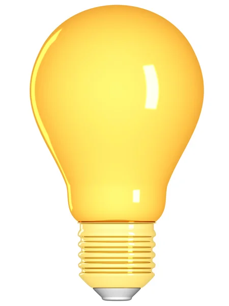 Goldene Idee Glühbirne — Stockfoto