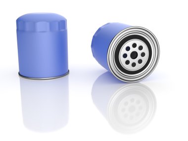 Mavi yağ filtreleri ve yansımalar