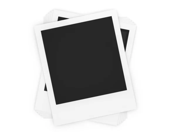 Prázdný zásobník obrazy polaroid izolovaných na bílém pozadí. — Stock fotografie