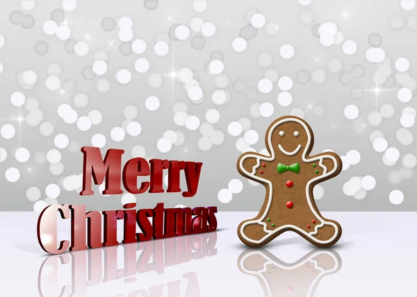 Glamour Gingerbread Christmas Man — Stock Photo, Image