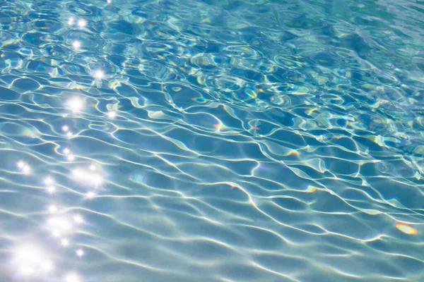 Foto Voor Achtergrond Materiaal Close Rimpelingen Van Helder Blauw Water — Stockfoto