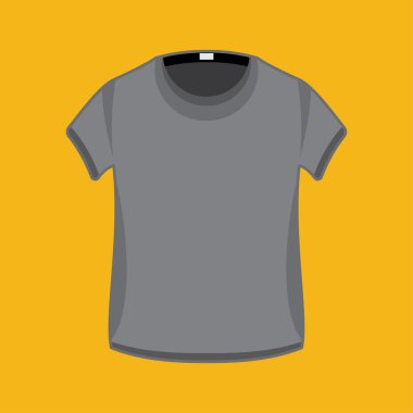 Vektör desen t-shirt görüntüler sprey için hazır. Tasarım şablonu. Gri renk.