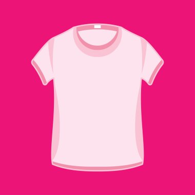 Vektör desen t-shirt görüntüler sprey için hazır. Tasarım şablonu. Pembe renk.