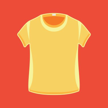 Vektör desen t-shirt görüntüler sprey için hazır. Tasarım şablonu. Sarı renk.