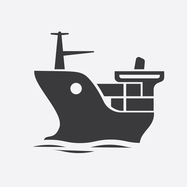 シンプルな web アイコン: 輸送や海配送 — ストックベクタ
