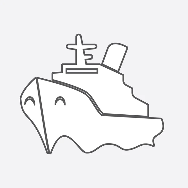 シンプルな web アイコン: 輸送や海配送 — ストックベクタ
