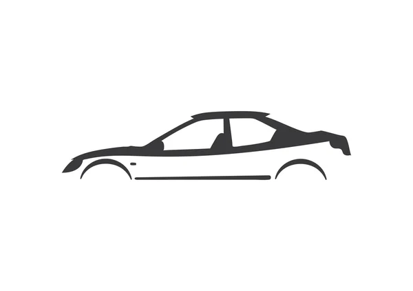 Ilustración vectorial de tipos de silueta de coches . — Vector de stock