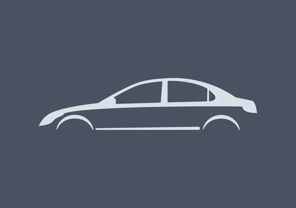 Ilustración vectorial de tipos de silueta de coches . — Vector de stock