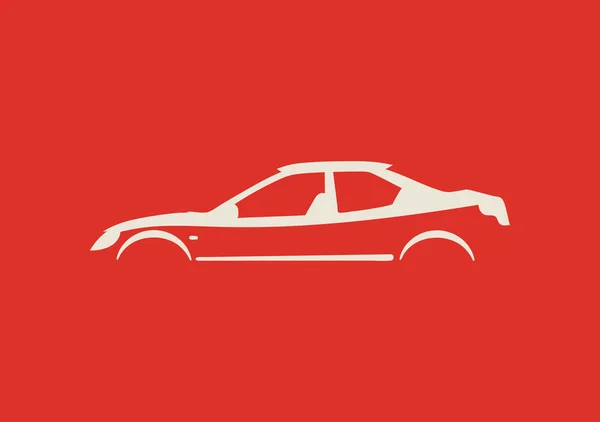 Vektor illustration av typer av bilar siluett. — Stock vektor