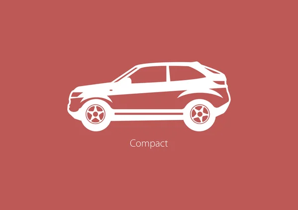 Illustration de silhouette vectorielle véhicule terrain sport — Image vectorielle