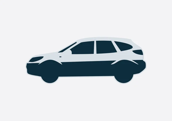 Illustration de silhouette vectorielle véhicule terrain sport — Image vectorielle
