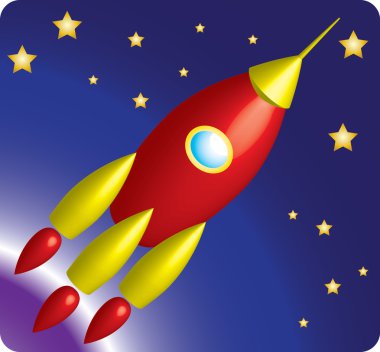 Simple web icon in vector: space