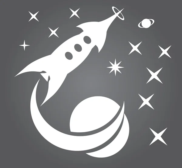 Simple web icon in vector: space — Διανυσματικό Αρχείο