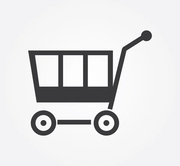 Icono web simple en vector: cesta de la compra — Archivo Imágenes Vectoriales