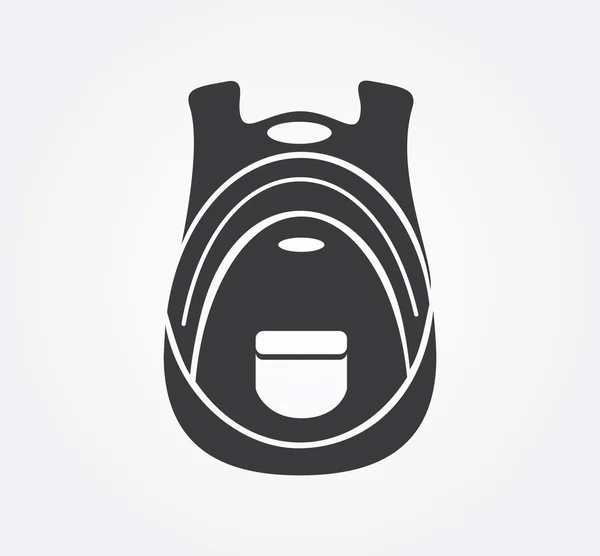 Simple web icon in vector: shopping basket — 스톡 벡터