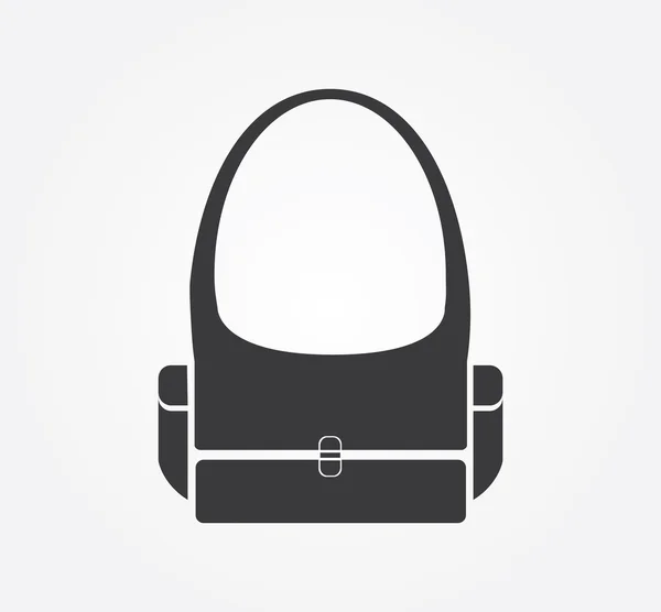 Icono web simple en vector: cesta de la compra — Vector de stock