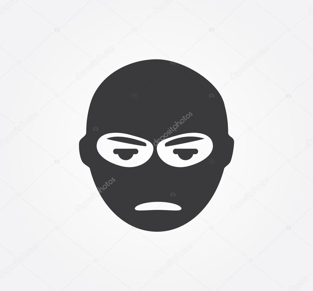 Simple web icon in vector: crime