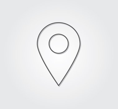 Simple web icon: thin style line