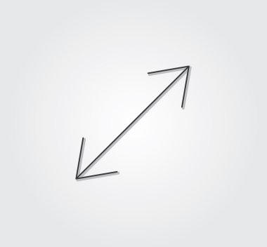 Simple web icon: thin style line