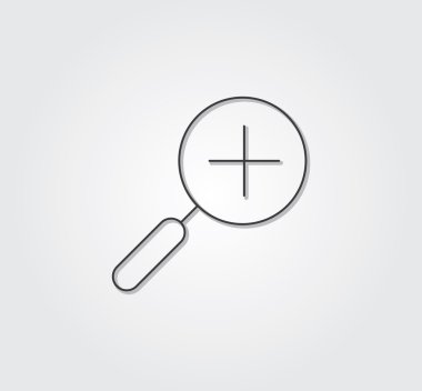 Simple web icon: thin style line