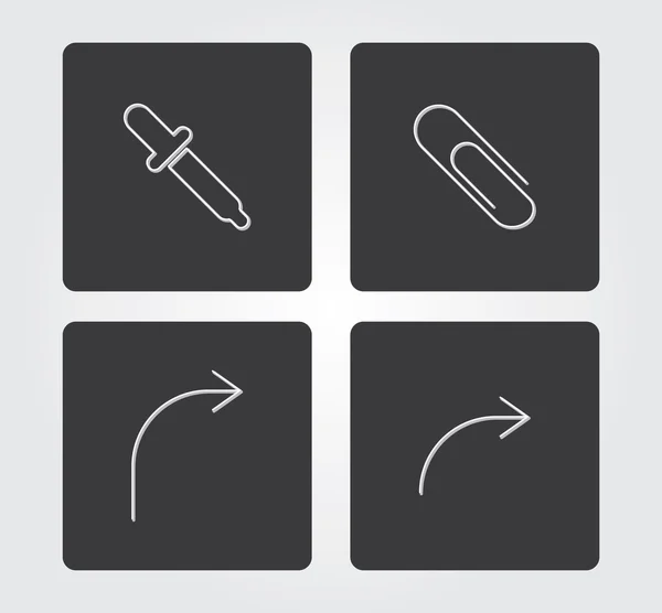 Simple web icon: thin style line — Διανυσματικό Αρχείο