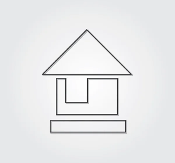 Icona web semplice: linea di stile sottile — Vettoriale Stock