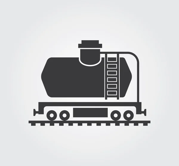 シンプルな Web アイコン: 鉄道 — ストックベクタ