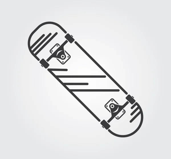 Jednoduchý web ikony: Skateboard — Stockový vektor